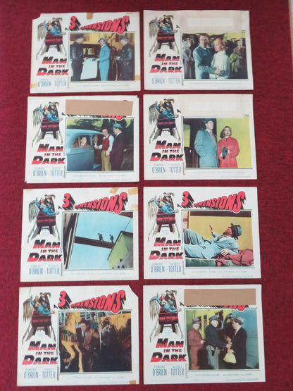 MAN IN THE DARK US LOBBY CARD FULL SET EDMOND O'BRIEN AUDREY TOTTER 1953 - Rendezvous Cinema
