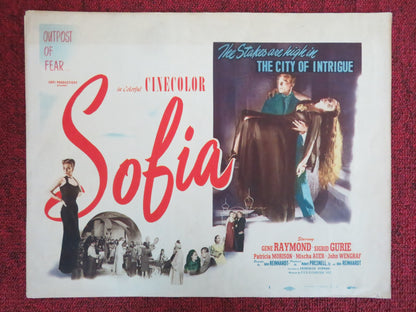 SOFIA US LOBBY CARD FULL SET GENE RAYMOND SIGRID GURIE 1948 - Rendezvous Cinema
