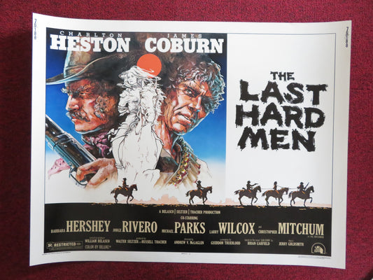 THE LAST HARD MEN US HALF SHEET (22"x 28") POSTER CHARLTON HESTON J. COBURN 1976