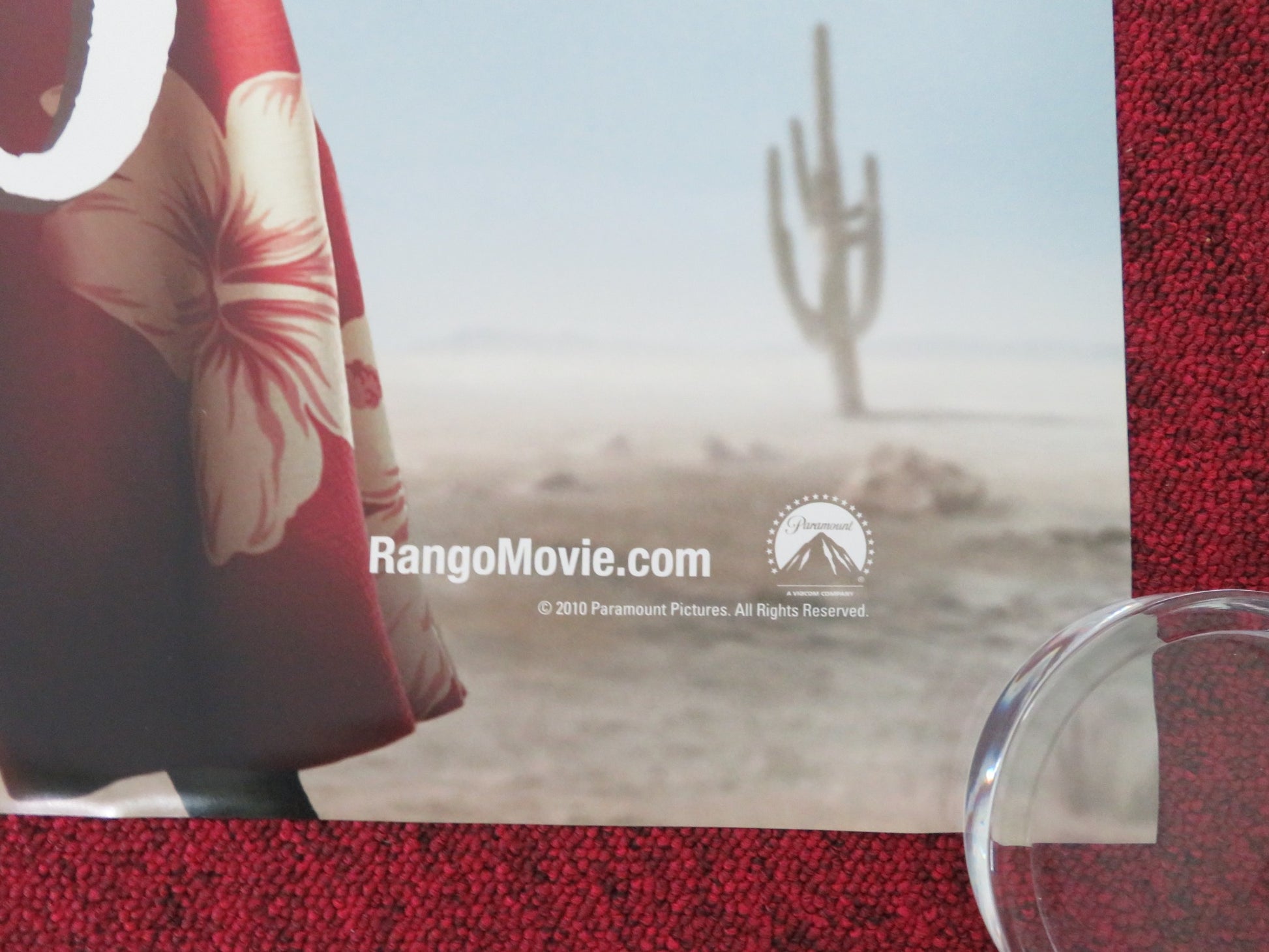 RANGO US ONE SHEET ROLLED POSTER JOHNNY DEPP ISLA FISHER 2011 - Rendezvous Cinema