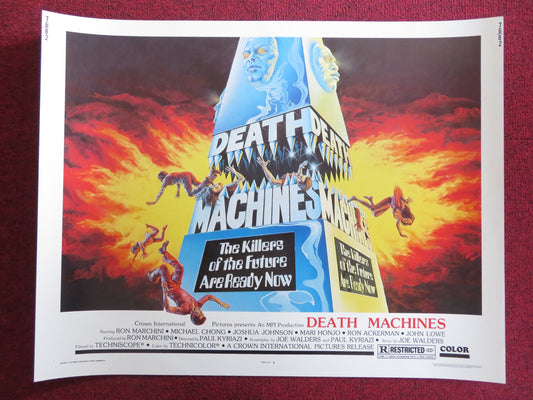 DEATH MACHINES US HALF SHEET (22"x 28") POSTER RON MARCHINI MICHAEL CHONG 1976