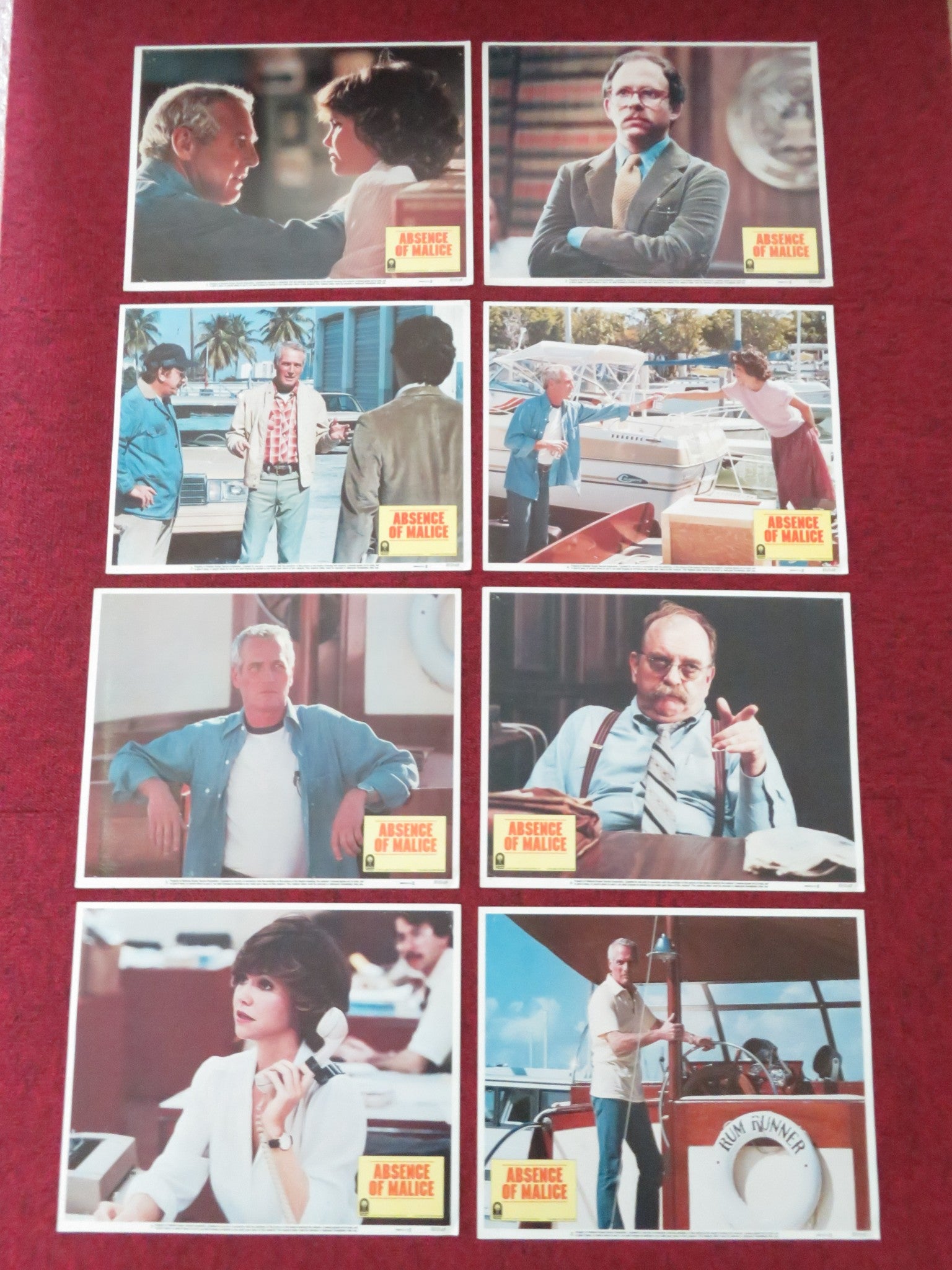 ABSENCE OF MALICE US LOBBY CARD FULL SET PAUL NEWMAN SALLY FIELD 1981 - Rendezvous Cinema