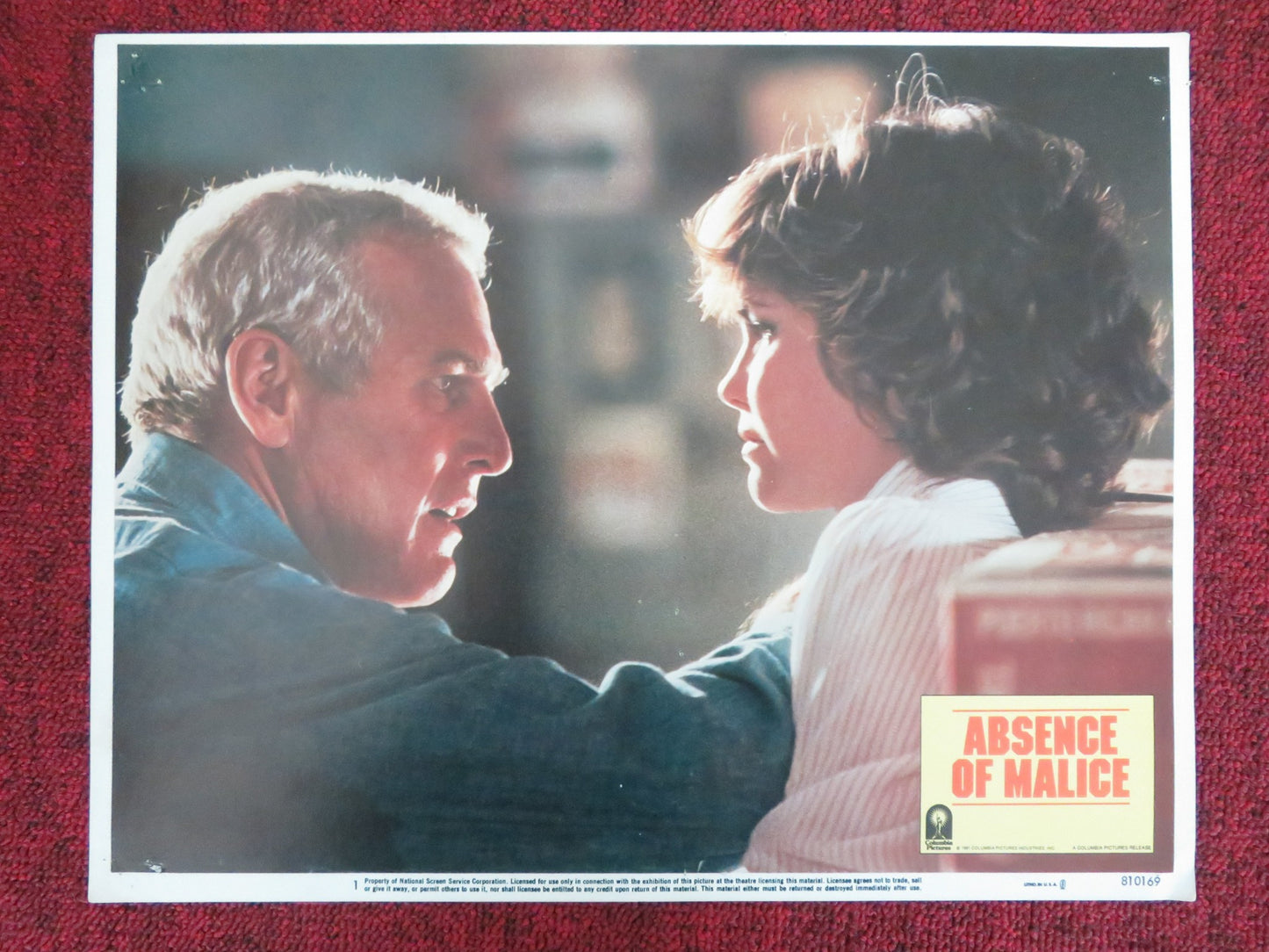 ABSENCE OF MALICE US LOBBY CARD FULL SET PAUL NEWMAN SALLY FIELD 1981 - Rendezvous Cinema