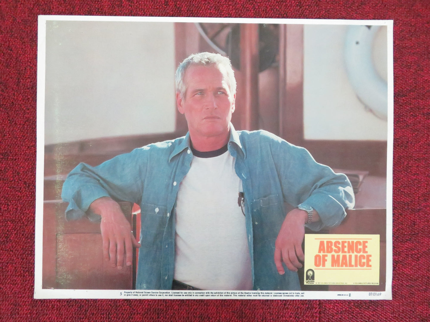 ABSENCE OF MALICE US LOBBY CARD FULL SET PAUL NEWMAN SALLY FIELD 1981 - Rendezvous Cinema