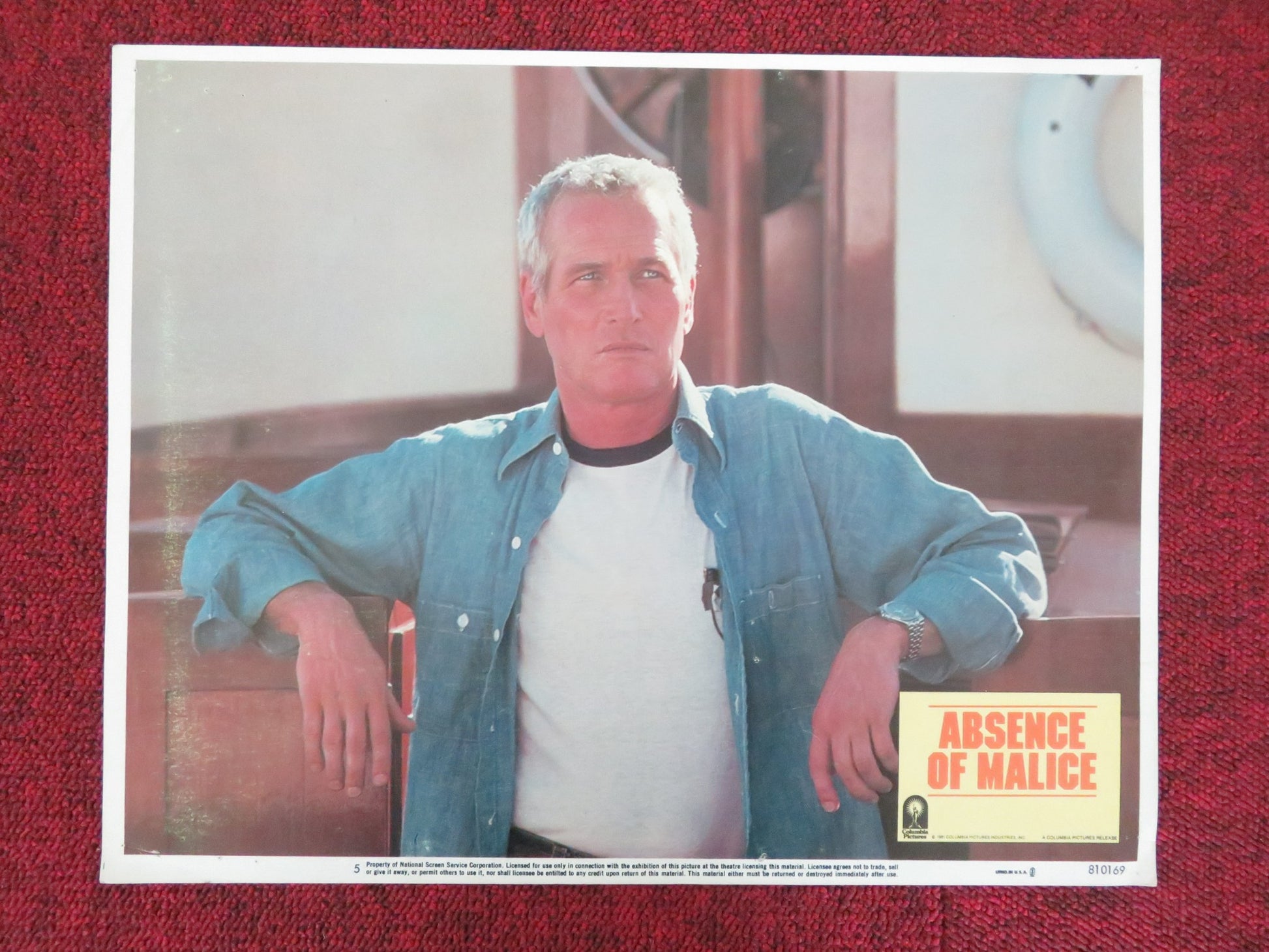 ABSENCE OF MALICE US LOBBY CARD FULL SET PAUL NEWMAN SALLY FIELD 1981 - Rendezvous Cinema