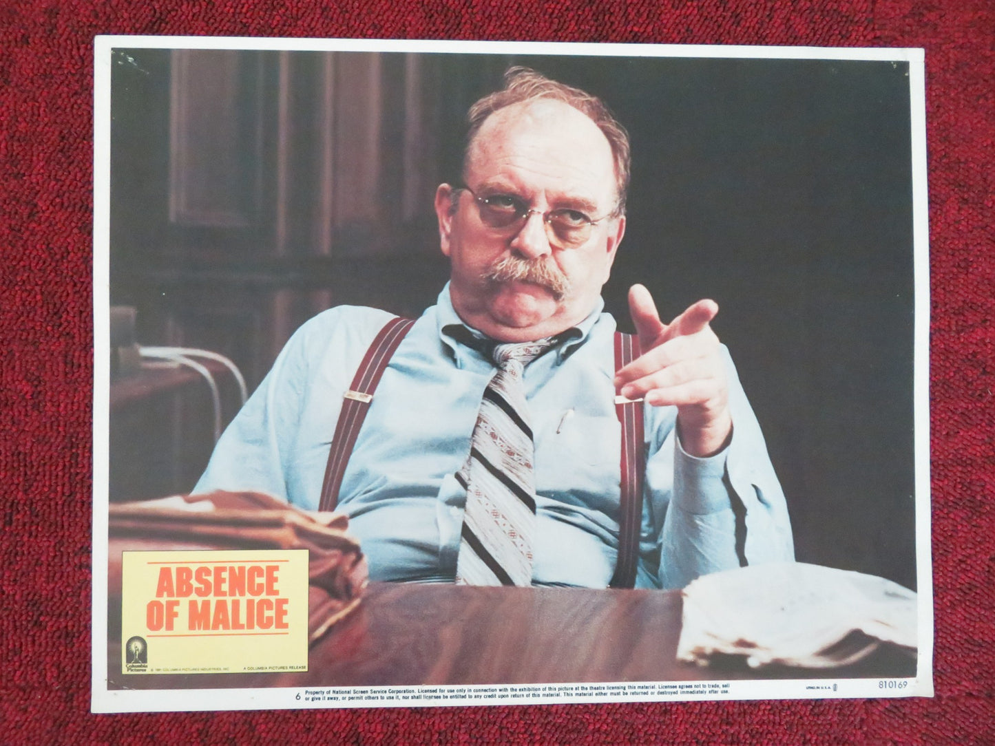 ABSENCE OF MALICE US LOBBY CARD FULL SET PAUL NEWMAN SALLY FIELD 1981 - Rendezvous Cinema