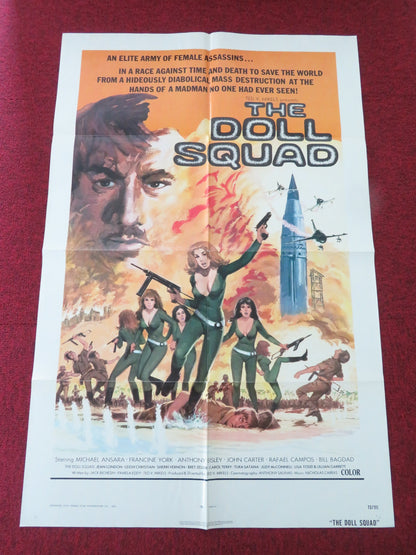 THE DOLL SQUAD FOLDED US ONE SHEET POSTER MICHAEL ANSARA FRANCINE YORK 1973 - Rendezvous Cinema