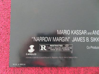 NARROW MARGIN FOLDED US ONE SHEET POSTER GENE HACKMAN ANNE ARCHER 1990 - Rendezvous Cinema