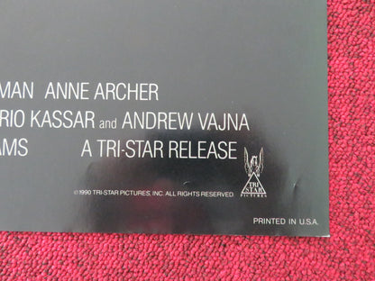 NARROW MARGIN FOLDED US ONE SHEET POSTER GENE HACKMAN ANNE ARCHER 1990 - Rendezvous Cinema