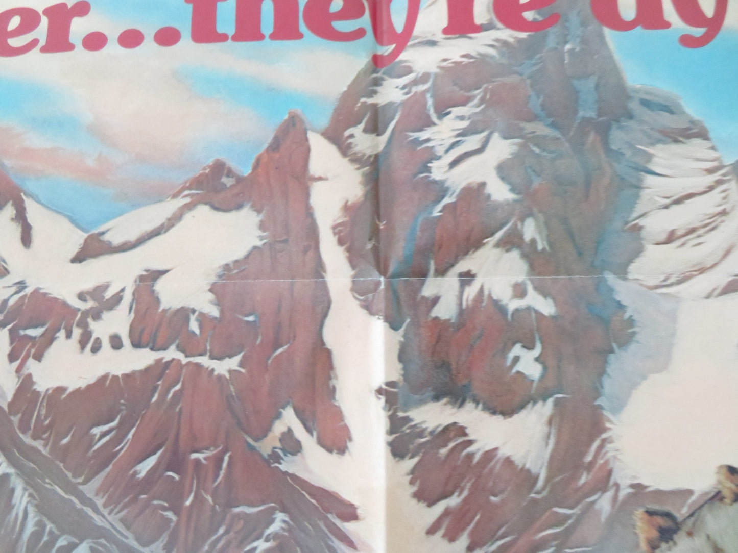 THE MOUNTAIN MEN -B FOLDED US ONE SHEET POSTER CHARLTON HESTON BRIAN KEITH 1980 - Rendezvous Cinema