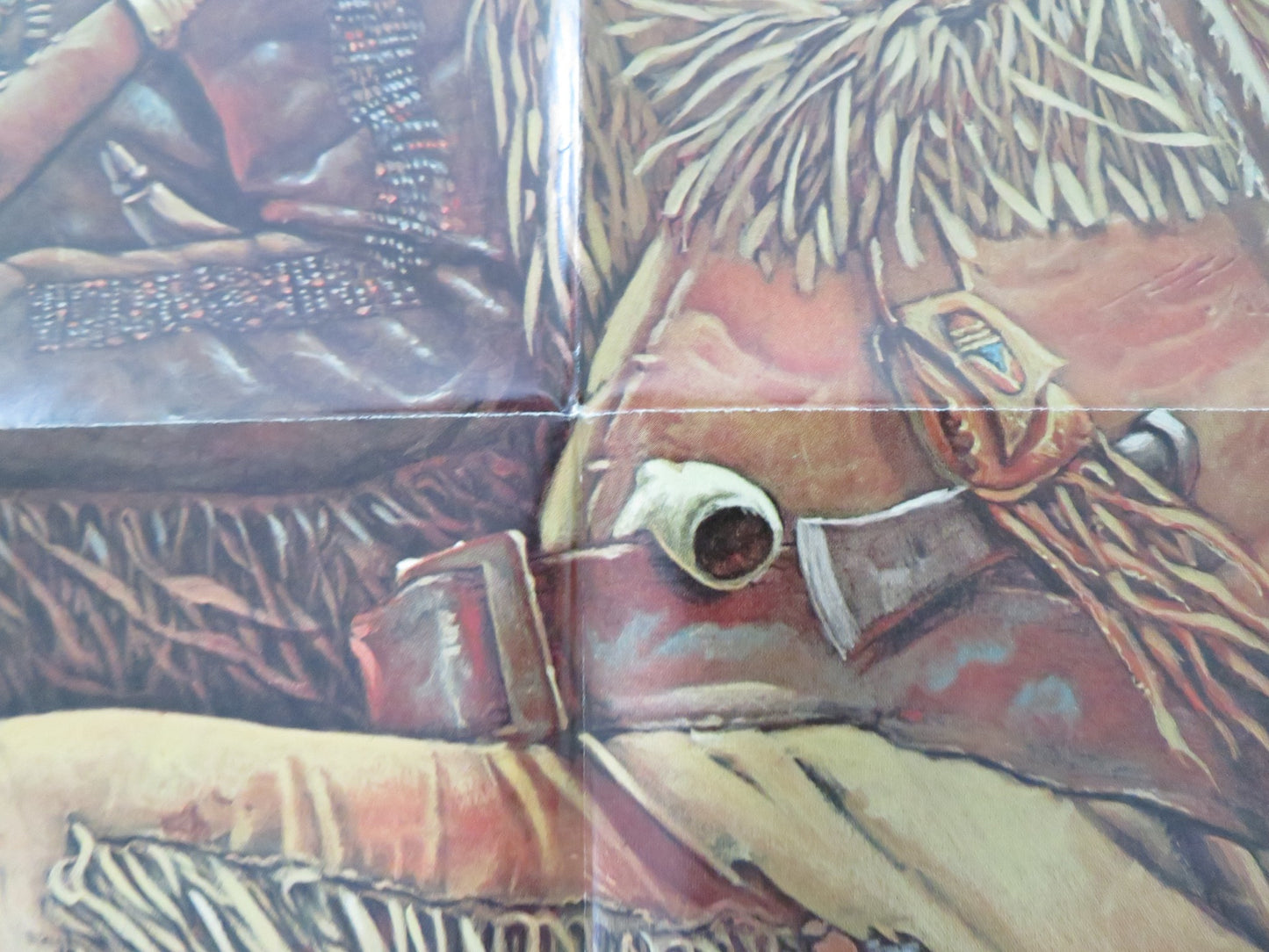 THE MOUNTAIN MEN -B FOLDED US ONE SHEET POSTER CHARLTON HESTON BRIAN KEITH 1980 - Rendezvous Cinema