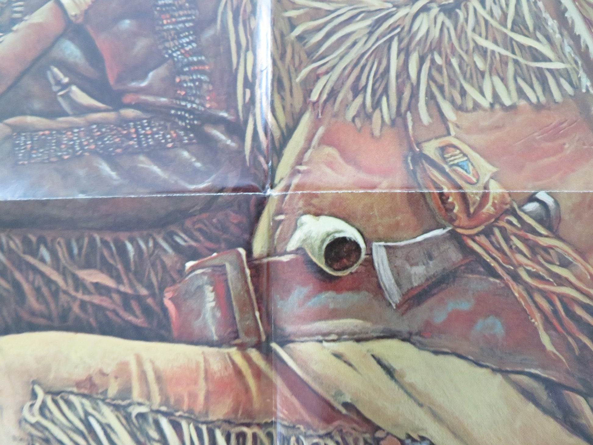 THE MOUNTAIN MEN -B FOLDED US ONE SHEET POSTER CHARLTON HESTON BRIAN KEITH 1980 - Rendezvous Cinema