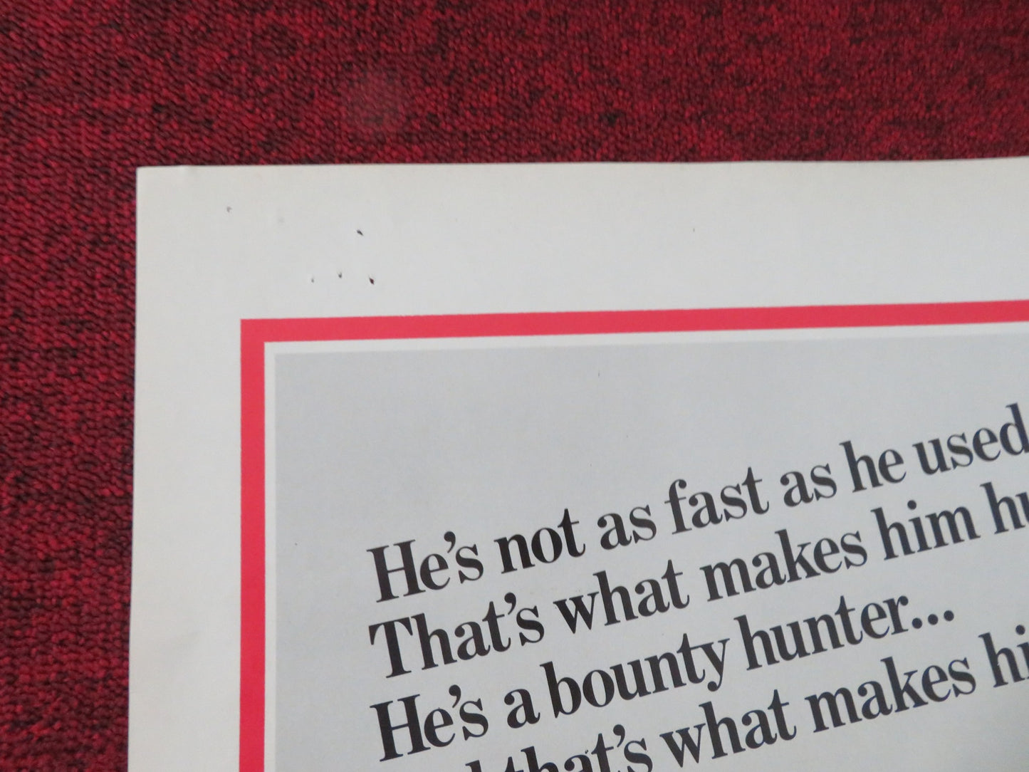 THE HUNTER FOLDED US ONE SHEET POSTER STEVE MCQUEEN ELI WALLACH 1980 - Rendezvous Cinema