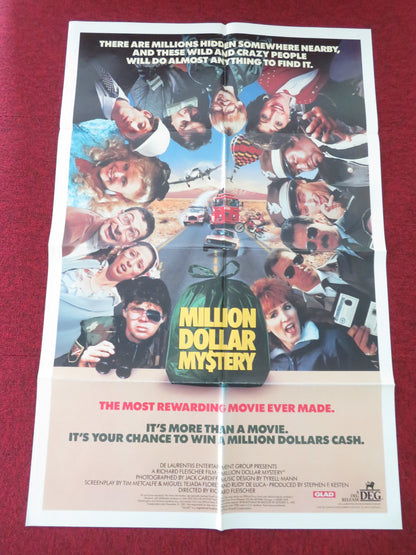 MILLION DOLLAR MYSTERY - B FOLDED US ONE SHEET POSTER EDDIE DEEZEN 1987 - Rendezvous Cinema