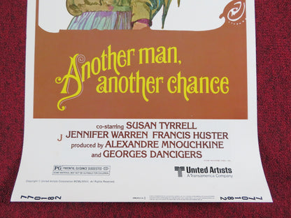 ANOTHER MAN ANOTHER CHANCE- B US INSERT POSTER JAMES CAAN BUJOLD 1977 - Rendezvous Cinema