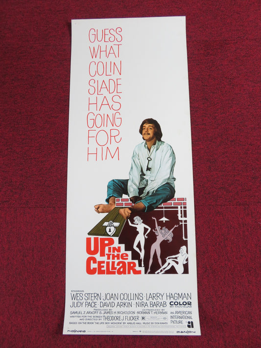 UP IN THE CELLAR US INSERT POSTER WAS STERN JOAN COLLINS 1970