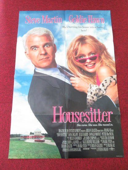 HOUSESITTER FOLDED US ONE SHEET POSTER STEVE MARTIN GOLDIE HAWN 1992 - Rendezvous Cinema
