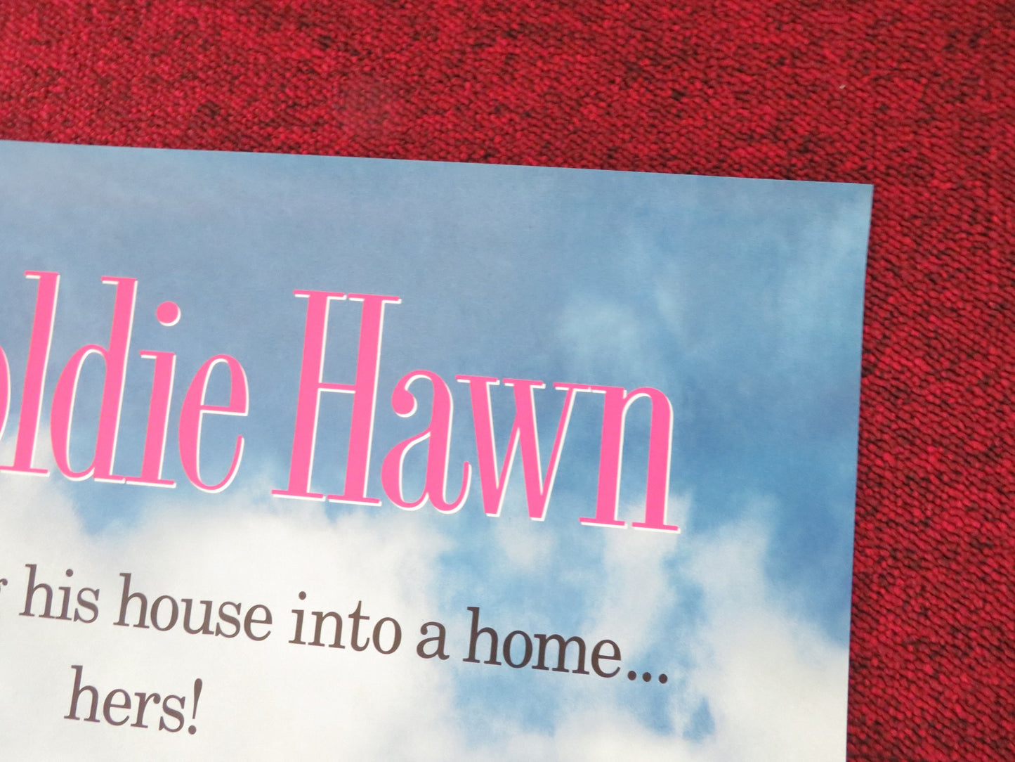 HOUSESITTER FOLDED US ONE SHEET POSTER STEVE MARTIN GOLDIE HAWN 1992 - Rendezvous Cinema