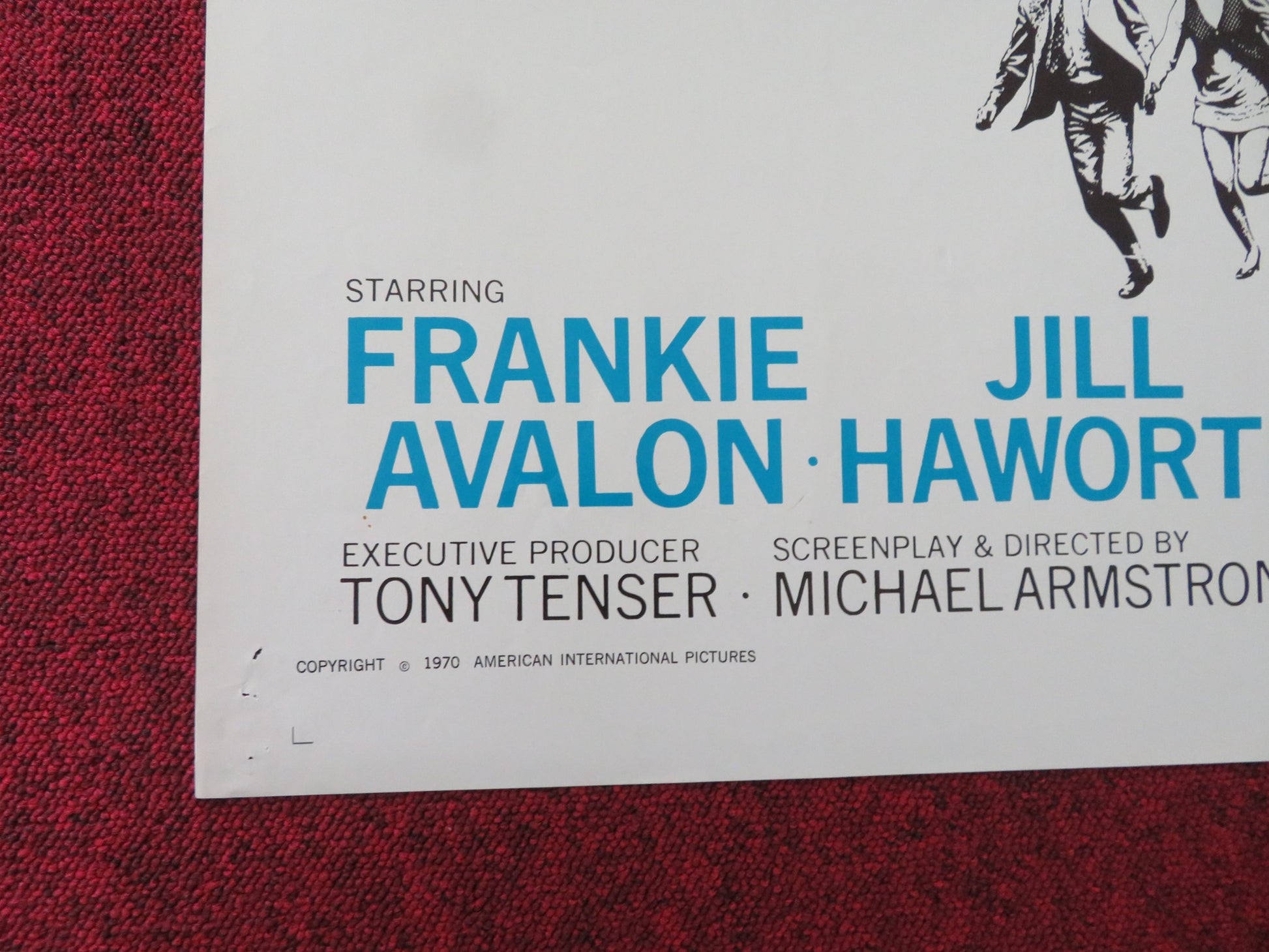 HORROR HOUSE FOLDED US ONE SHEET POSTER FRANKIE AVALON JILL HAWORTH 1970 - Rendezvous Cinema