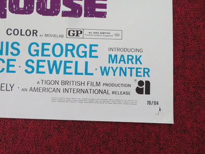 HORROR HOUSE FOLDED US ONE SHEET POSTER FRANKIE AVALON JILL HAWORTH 1970 - Rendezvous Cinema