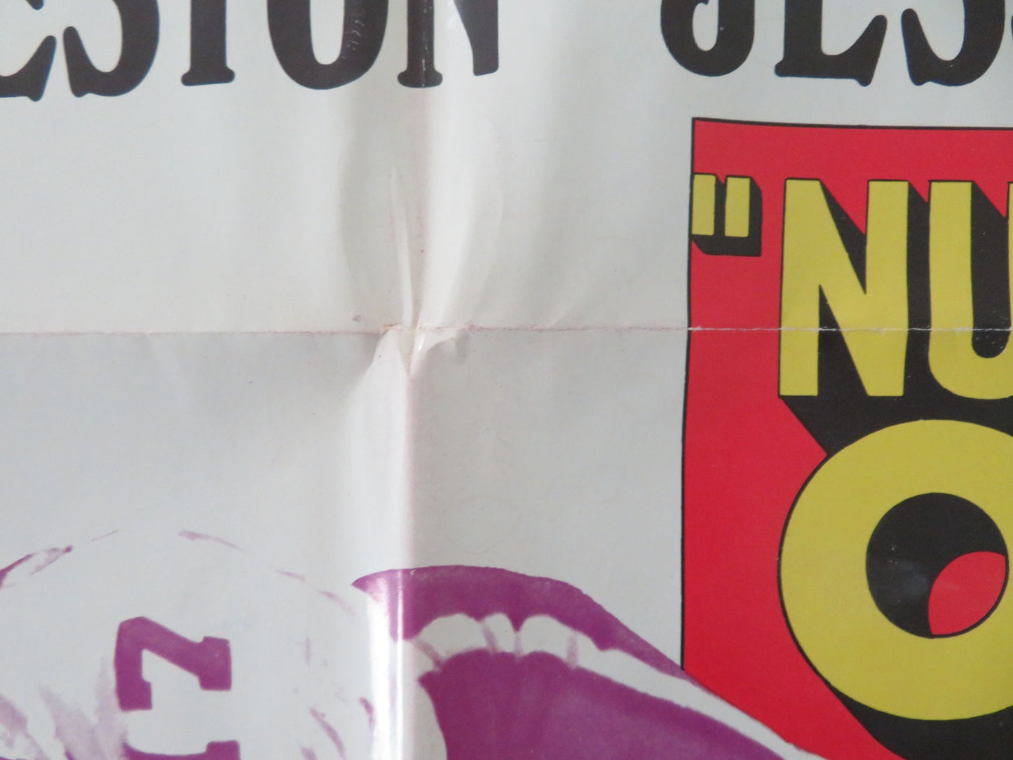 NUMBER ONE FOLDED US ONE SHEET POSTER CHARLTON HESTON JESSICA WALTER 1969 - Rendezvous Cinema