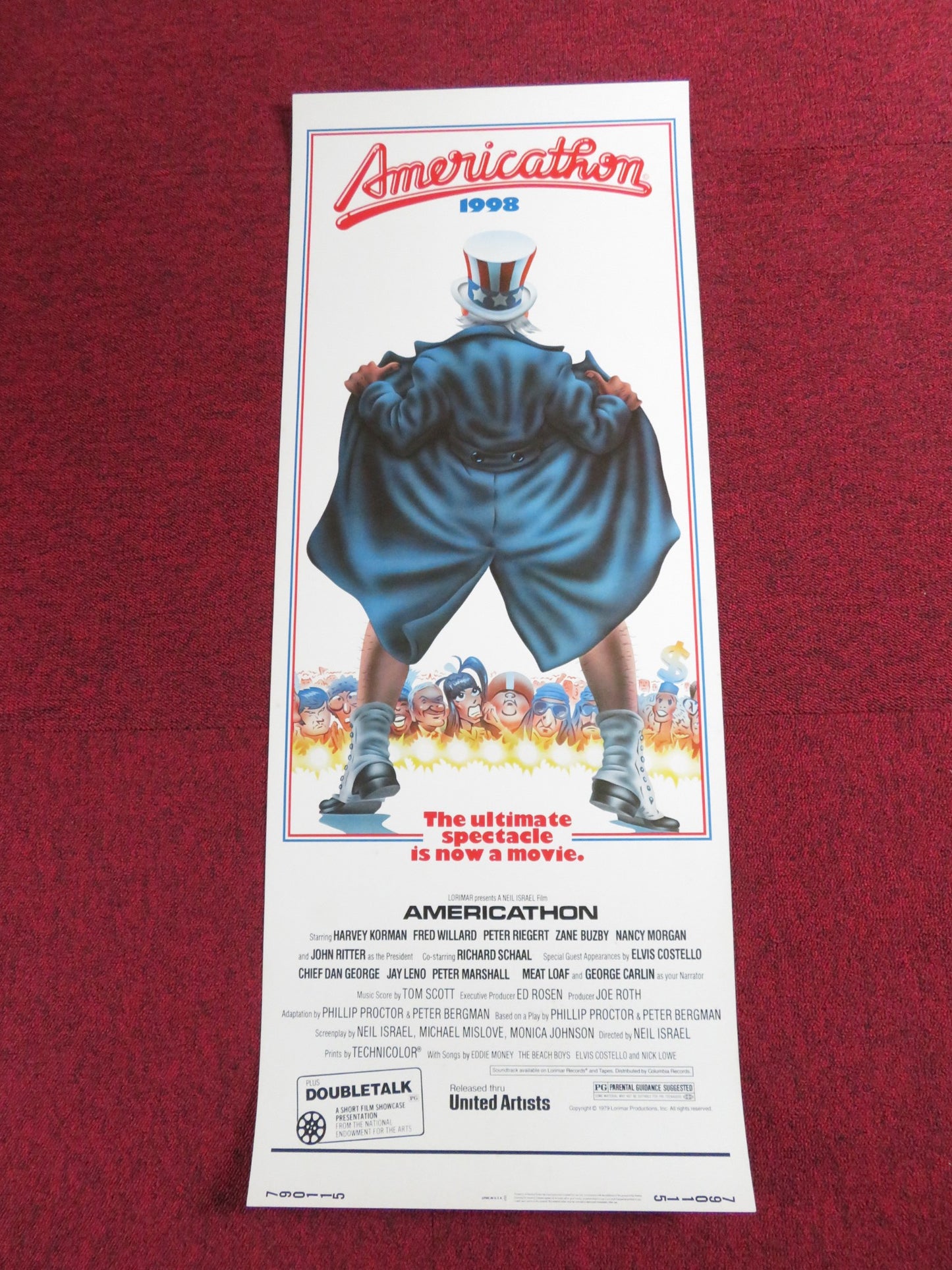 AMERICATHON US INSERT POSTER HARVEY KORMAN FRED WILLARD 1979 - Rendezvous Cinema