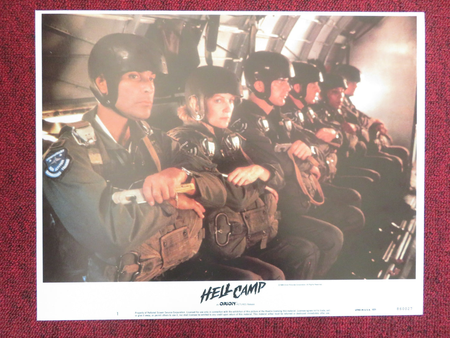 HELL CAMP US LOBBY CARD FULL SET TOM SKERRITT LISA EICHHORN 1986 - Rendezvous Cinema