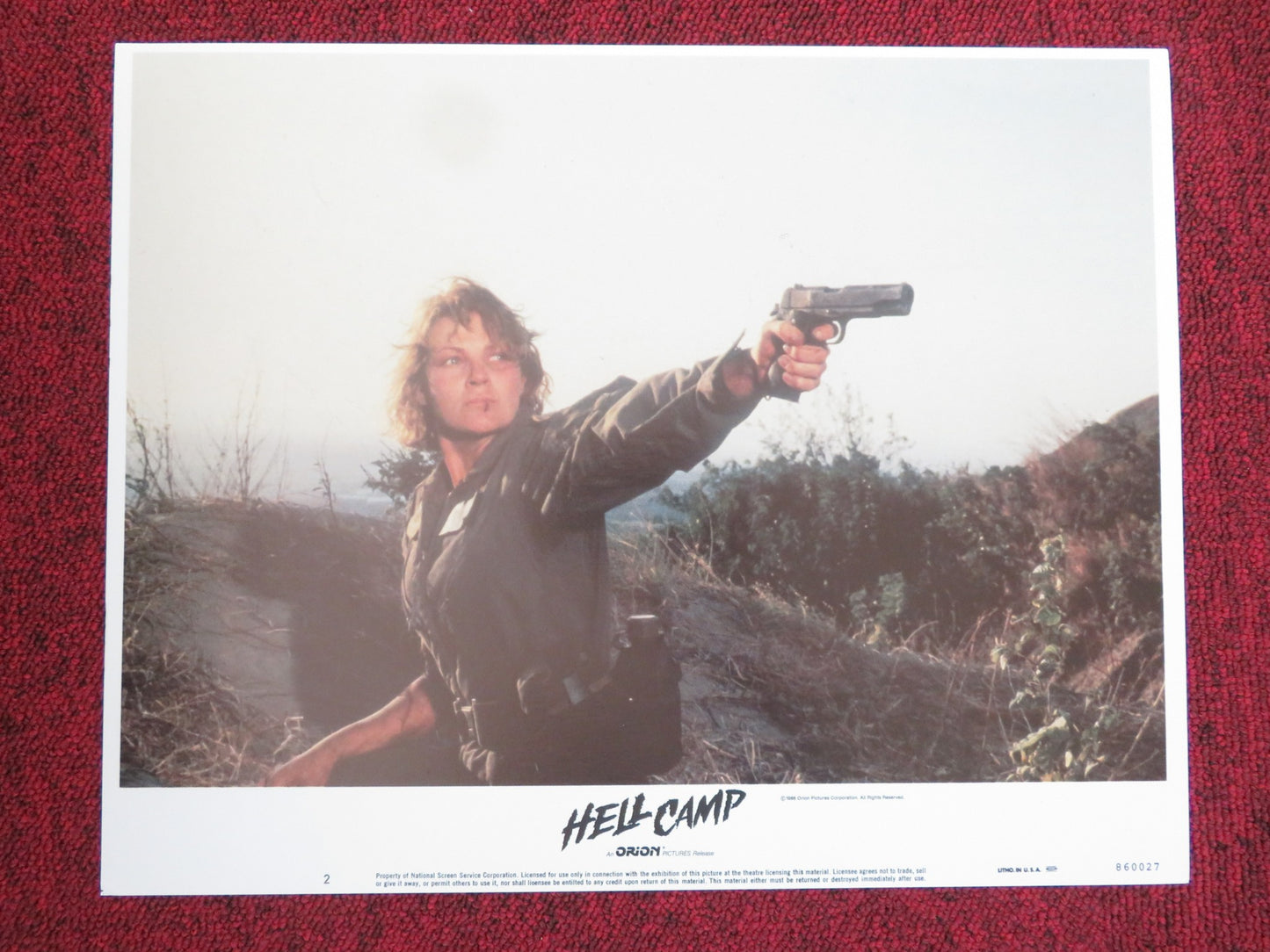 HELL CAMP US LOBBY CARD FULL SET TOM SKERRITT LISA EICHHORN 1986 - Rendezvous Cinema
