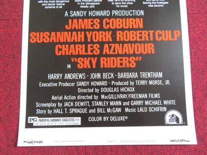 SKYRIDERS US INSERT POSTER JAMES CORBURN ROBERT CULP 1976 - Rendezvous Cinema
