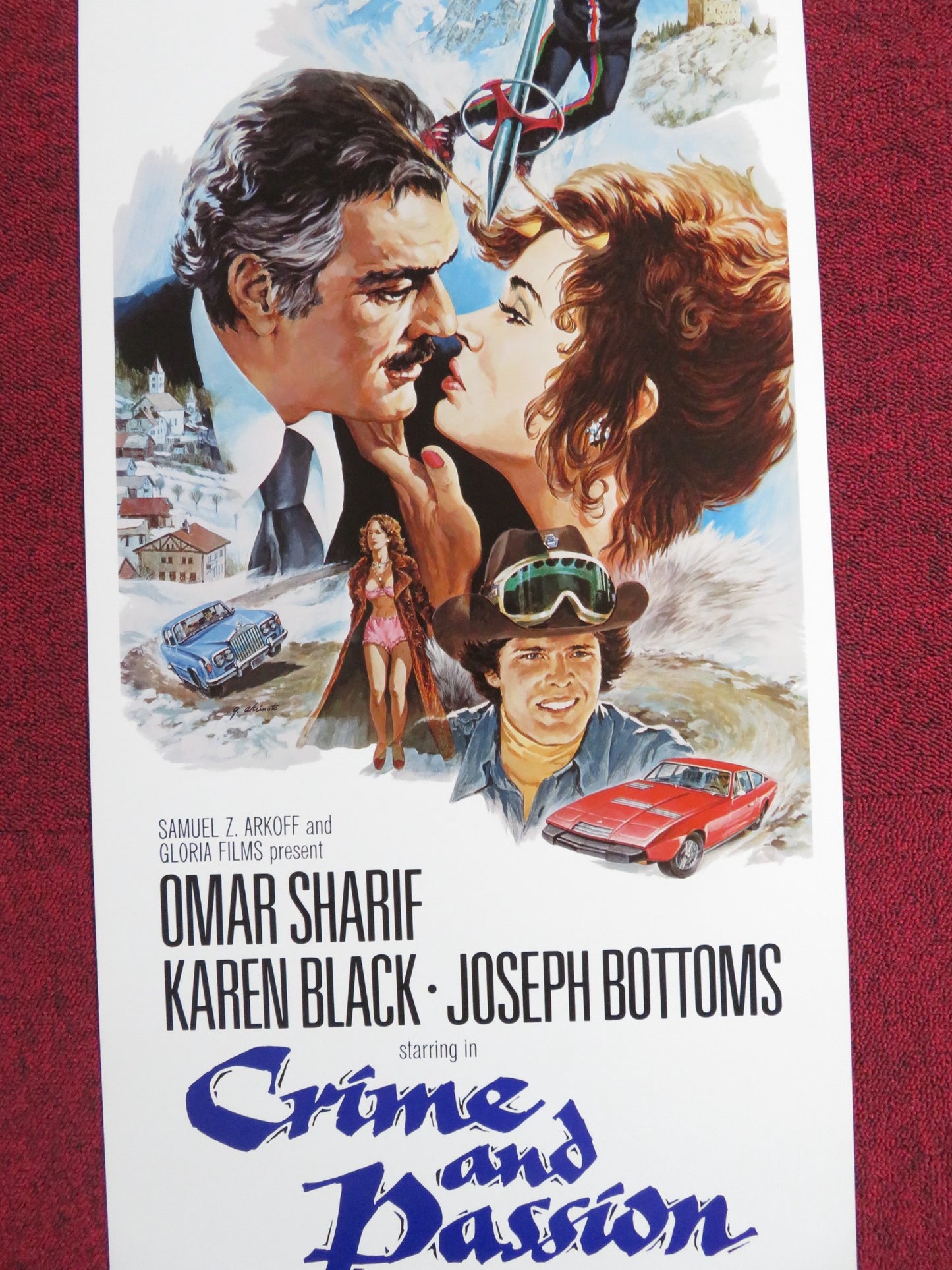 CRIME AND PASSION US INSERT POSTER OMAR SHARIF KAREN BLACK 1976 - Rendezvous Cinema