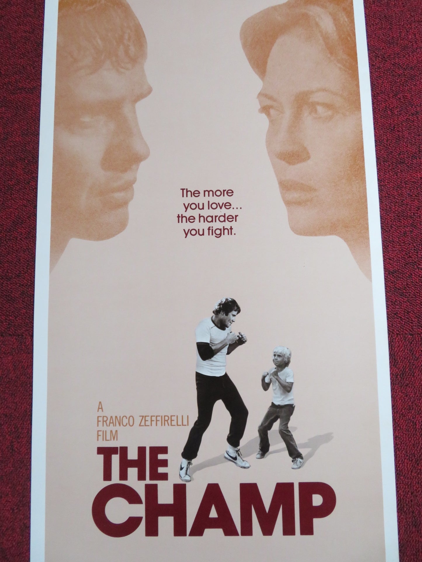 THE CHAMP US INSERT POSTER JON VOIGHT FAYE DUNAWAY 1979 - Rendezvous Cinema