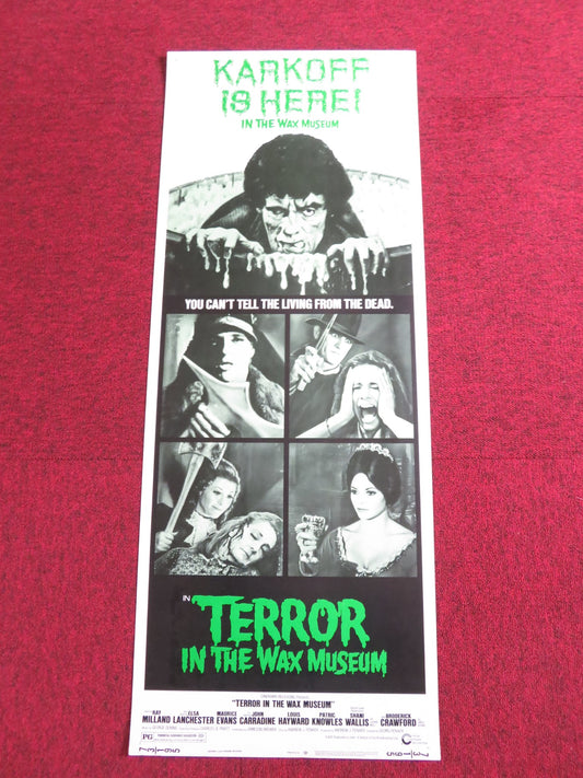 TERROR IN THE WAX MUSEUM US INSERT POSTER RAY MILLAND ELSA LANCHESTER 1973