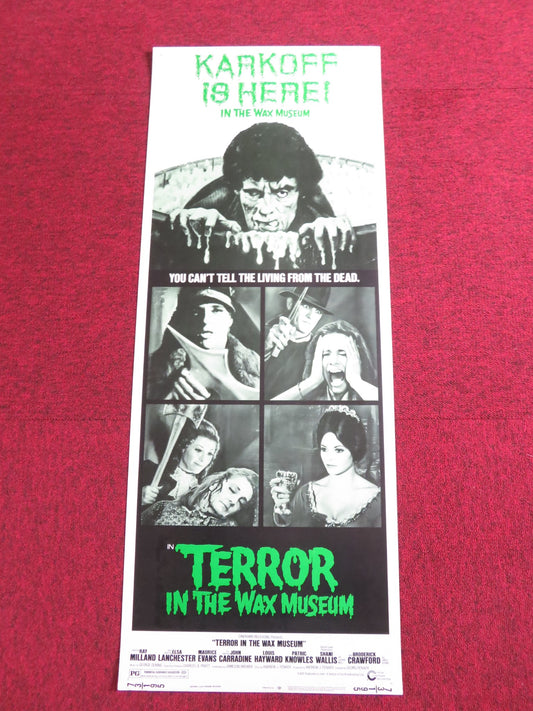 TERROR IN THE WAX MUSEUM US INSERT POSTER RAY MILLAND ELSA LANCHESTER 1973 - Rendezvous Cinema
