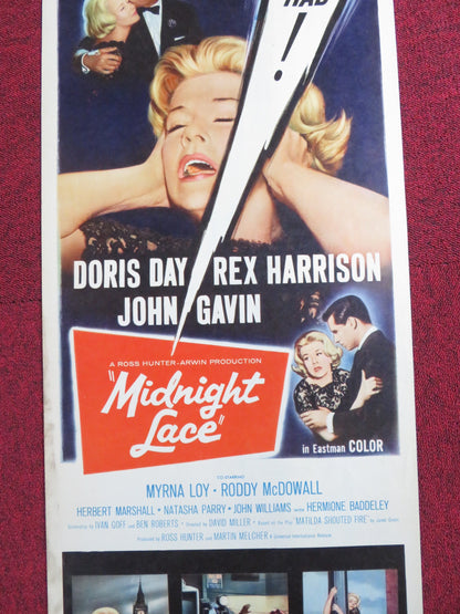 MIDNIGHT LACE US INSERT POSTER DORIS DAY REX HARRISON 1960 - Rendezvous Cinema