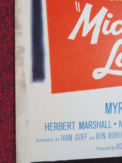 MIDNIGHT LACE US INSERT POSTER DORIS DAY REX HARRISON 1960 - Rendezvous Cinema