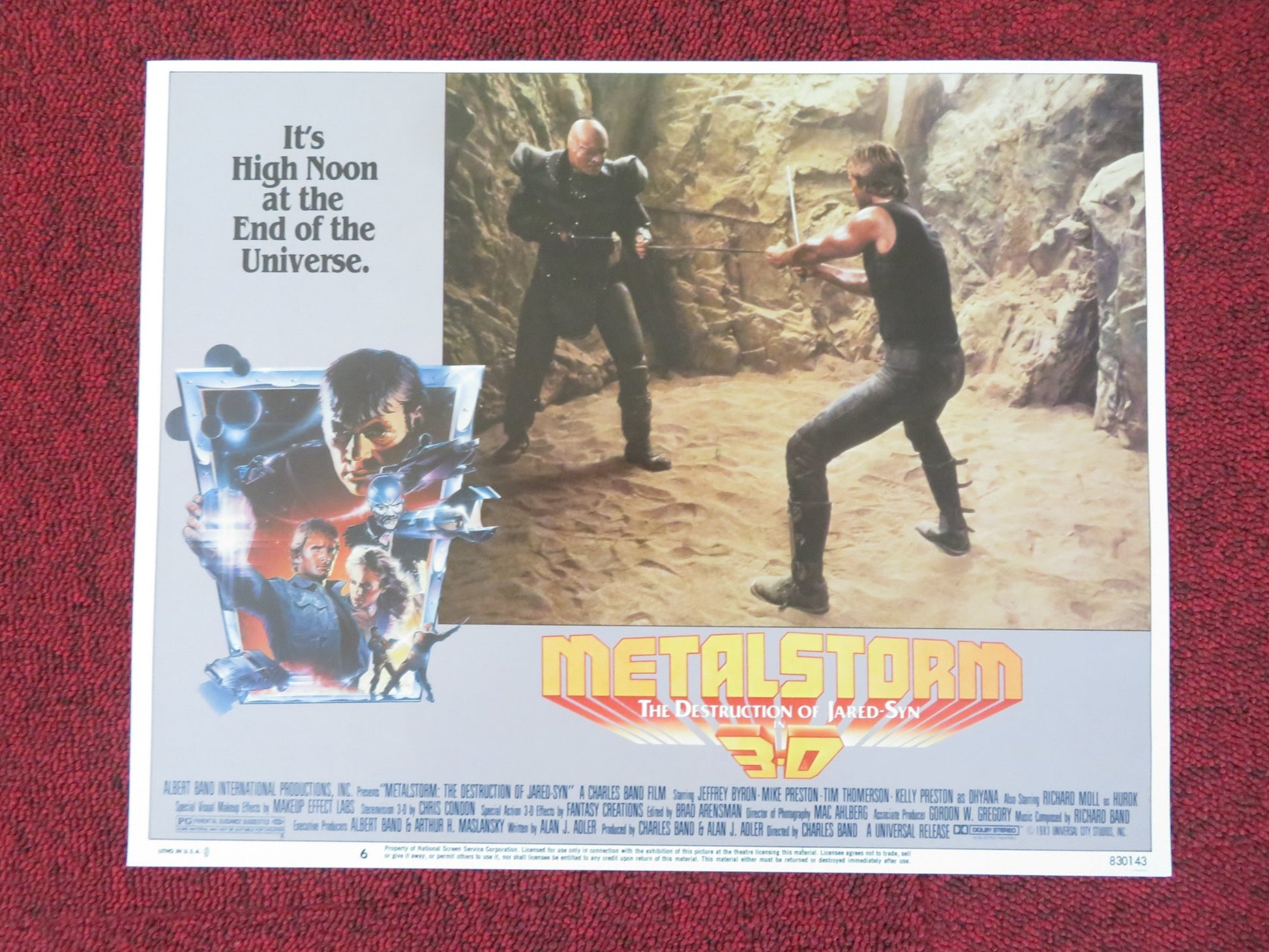 METALSTORM: THE DESTRUCTION OF JARED-SYN IN 3D US LOBBY CARD FULL SET 1983 - Rendezvous Cinema