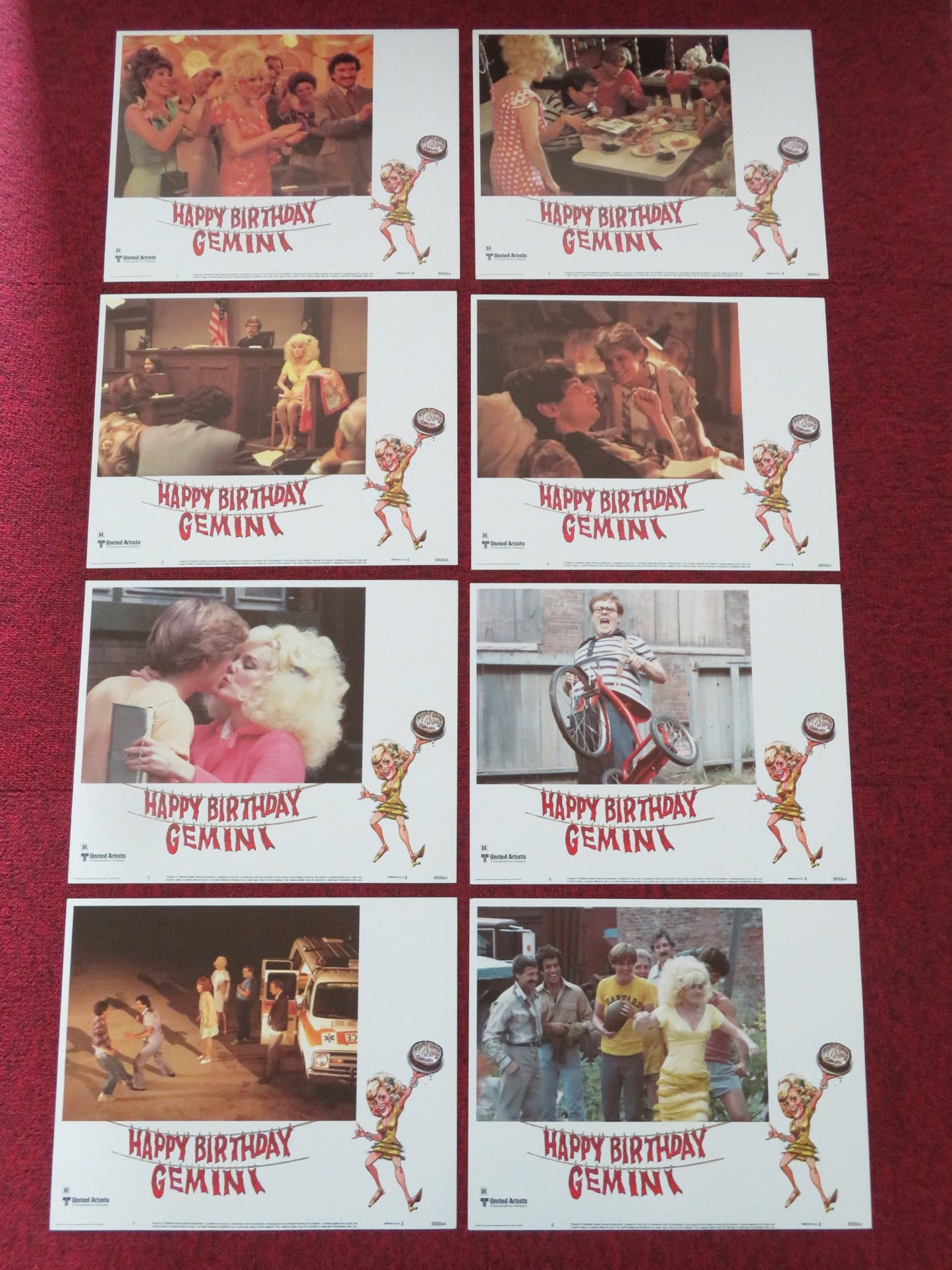 HAPPY BIRTHDAY, GEMINI US LOBBY CARD FULL SET MADELINE KAHN RITA MORENO 1980 - Rendezvous Cinema