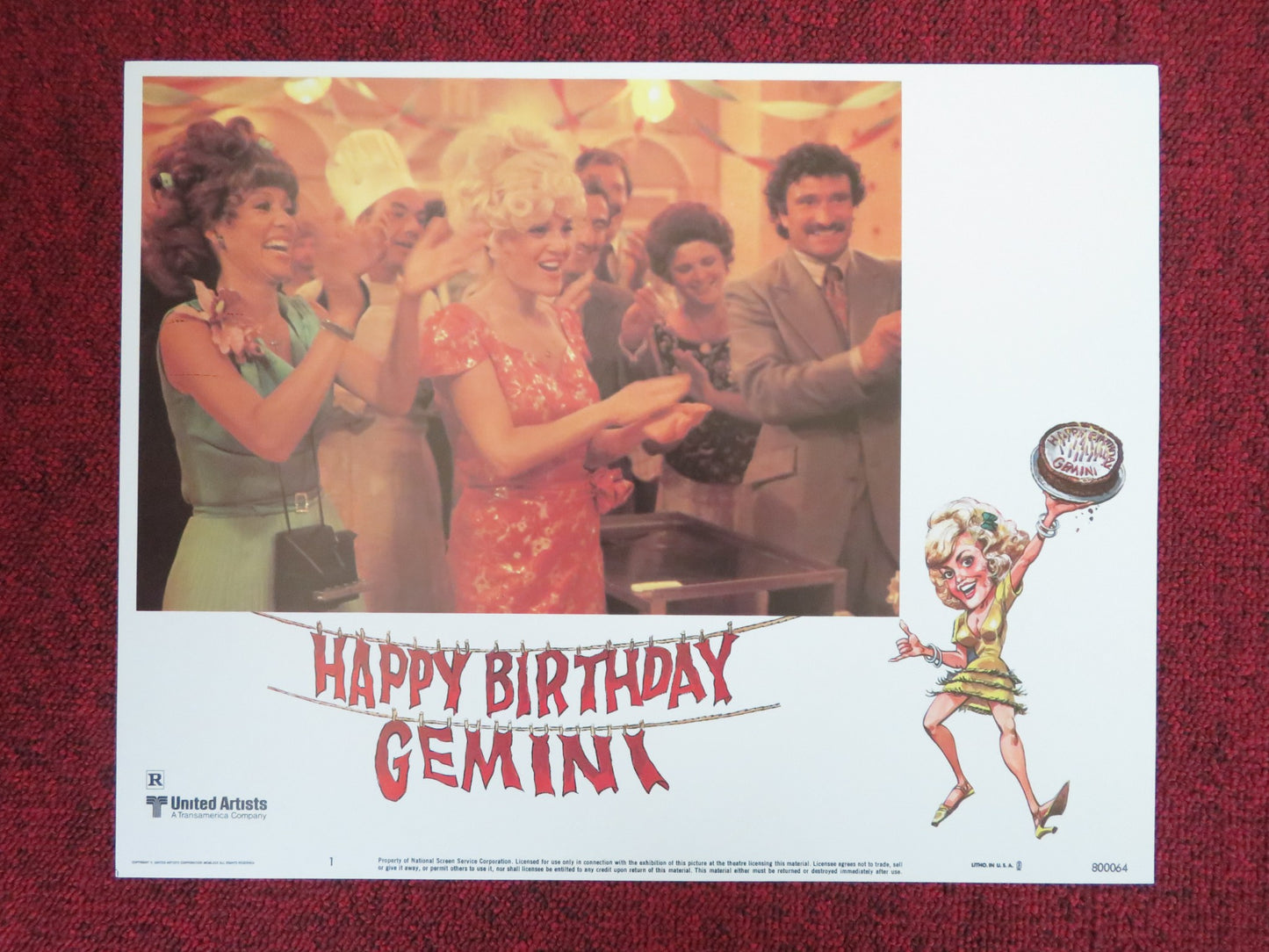 HAPPY BIRTHDAY, GEMINI US LOBBY CARD FULL SET MADELINE KAHN RITA MORENO 1980 - Rendezvous Cinema