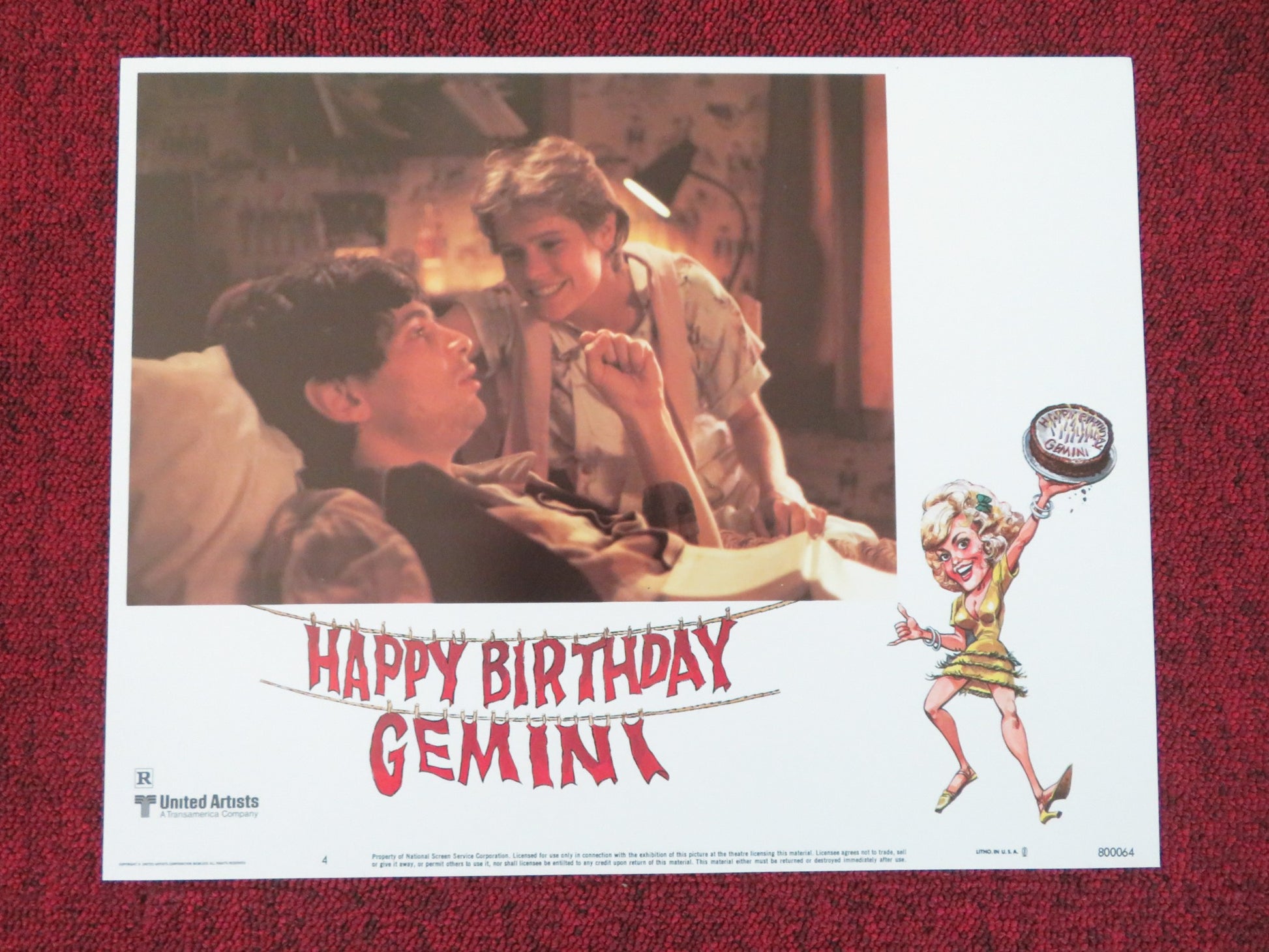 HAPPY BIRTHDAY, GEMINI US LOBBY CARD FULL SET MADELINE KAHN RITA MORENO 1980 - Rendezvous Cinema