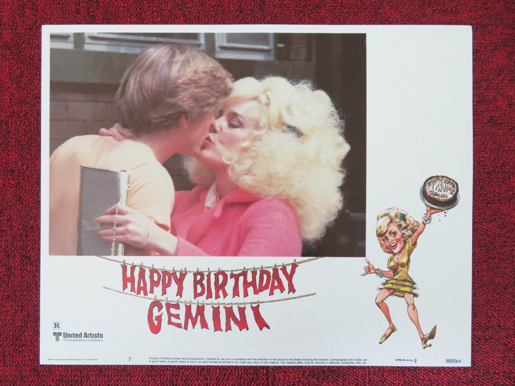 HAPPY BIRTHDAY, GEMINI US LOBBY CARD FULL SET MADELINE KAHN RITA MORENO 1980 - Rendezvous Cinema