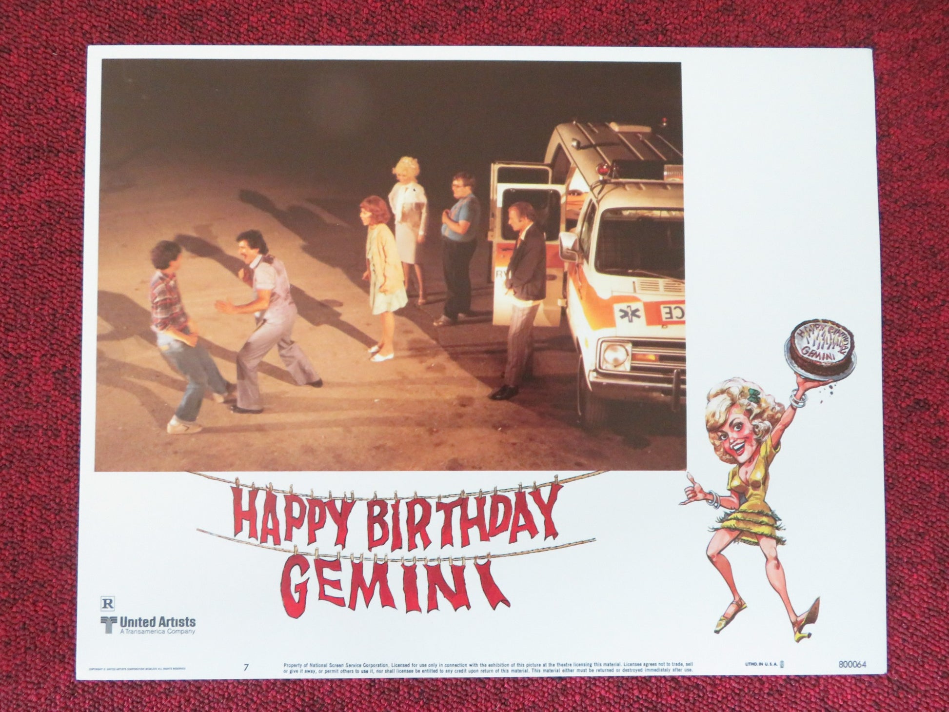 HAPPY BIRTHDAY, GEMINI US LOBBY CARD FULL SET MADELINE KAHN RITA MORENO 1980 - Rendezvous Cinema