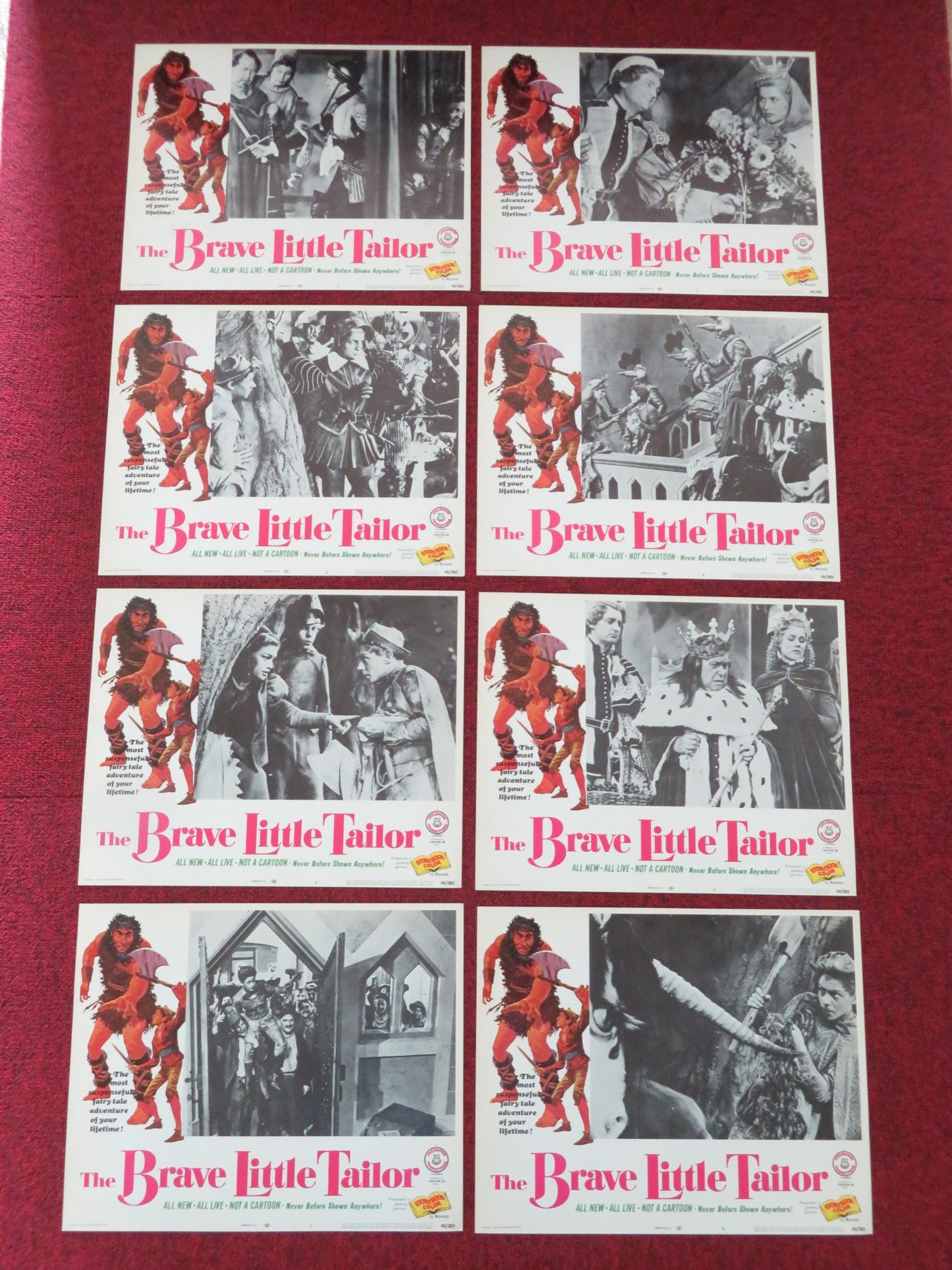 THE BRAVE LITTLE TAILOR US LOBBY CARD FULL SET KURT SCHMIDTCHEN 1969 - Rendezvous Cinema