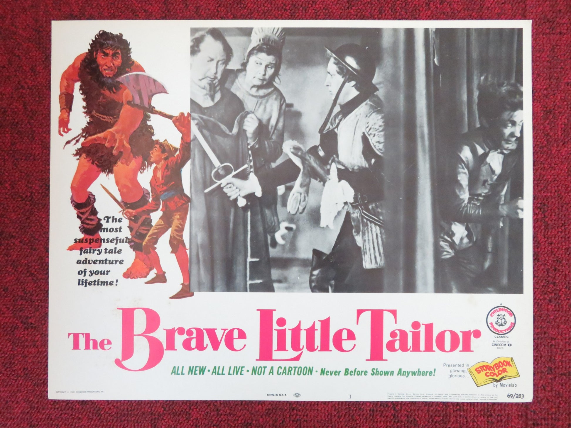 THE BRAVE LITTLE TAILOR US LOBBY CARD FULL SET KURT SCHMIDTCHEN 1969 - Rendezvous Cinema