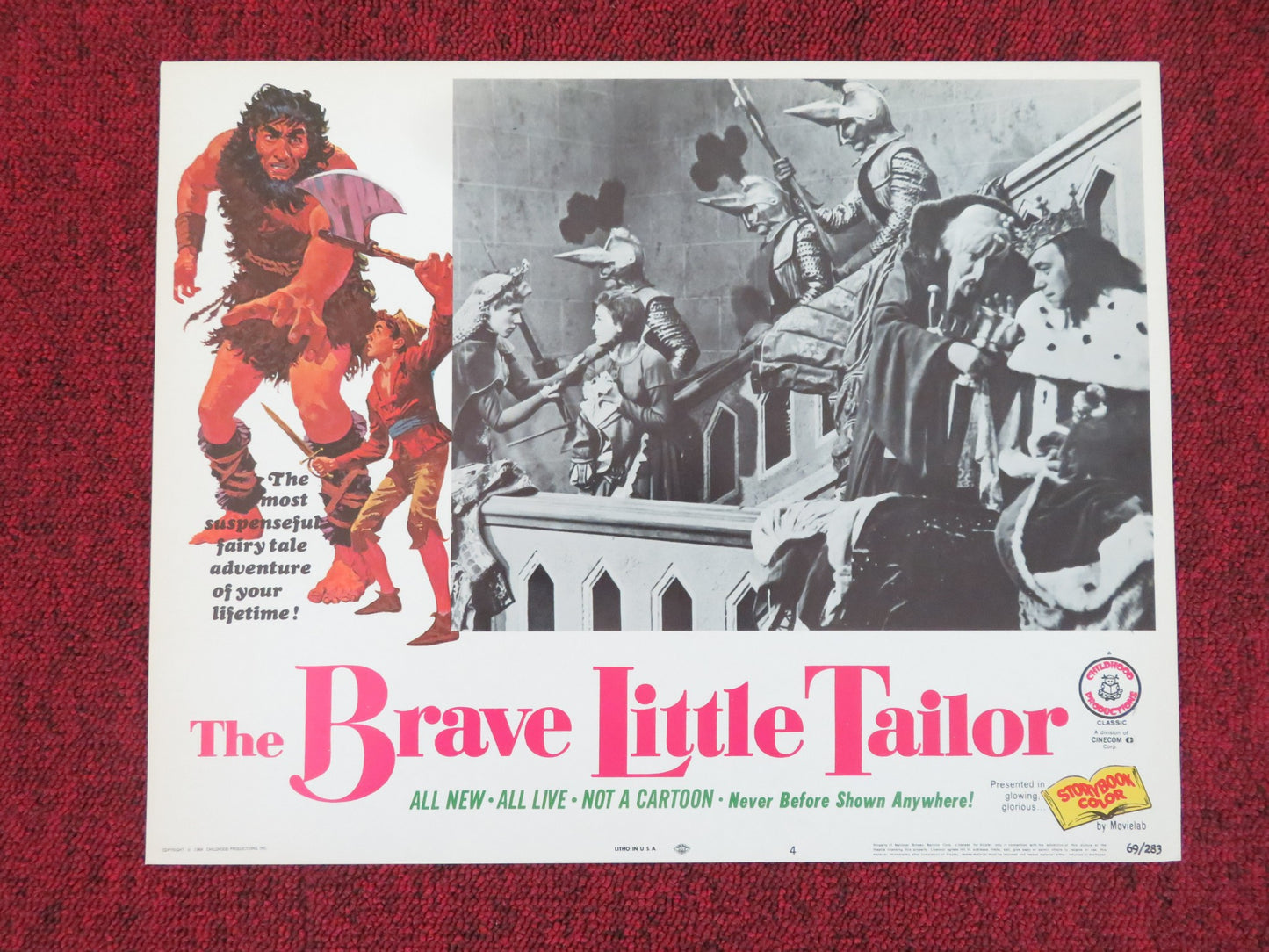THE BRAVE LITTLE TAILOR US LOBBY CARD FULL SET KURT SCHMIDTCHEN 1969 - Rendezvous Cinema