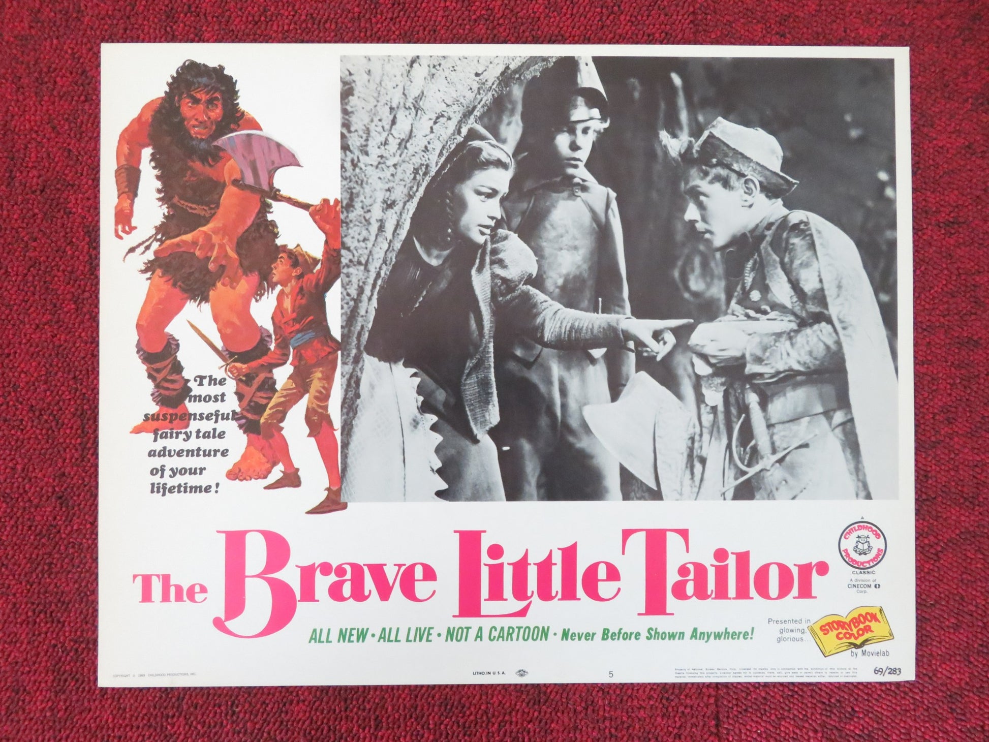 THE BRAVE LITTLE TAILOR US LOBBY CARD FULL SET KURT SCHMIDTCHEN 1969 - Rendezvous Cinema