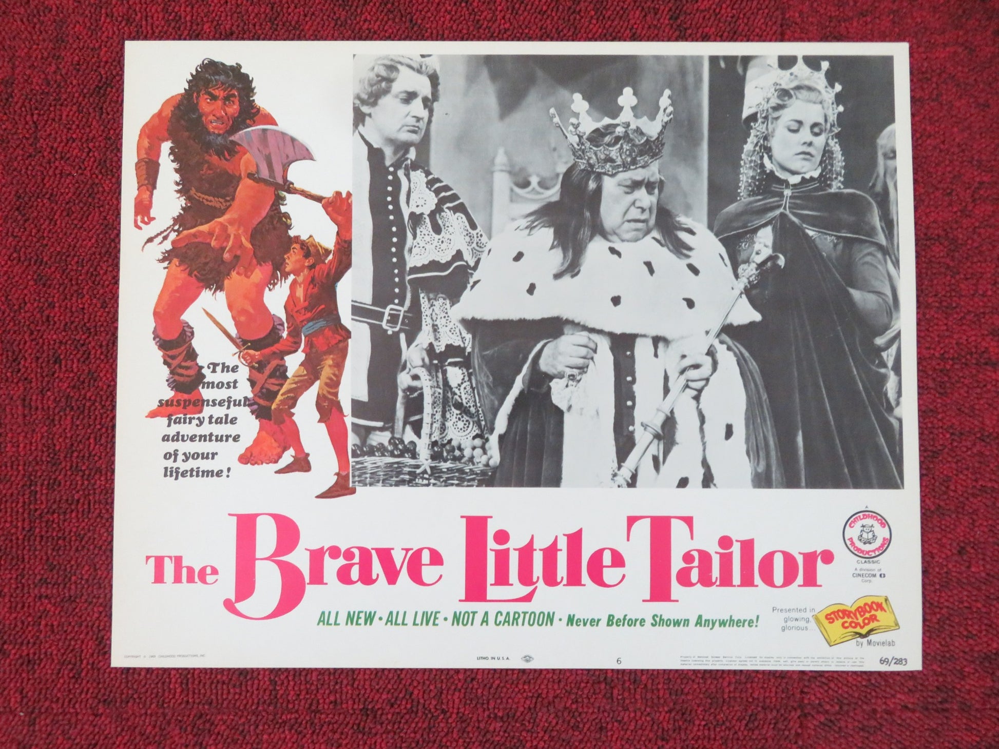THE BRAVE LITTLE TAILOR US LOBBY CARD FULL SET KURT SCHMIDTCHEN 1969 - Rendezvous Cinema