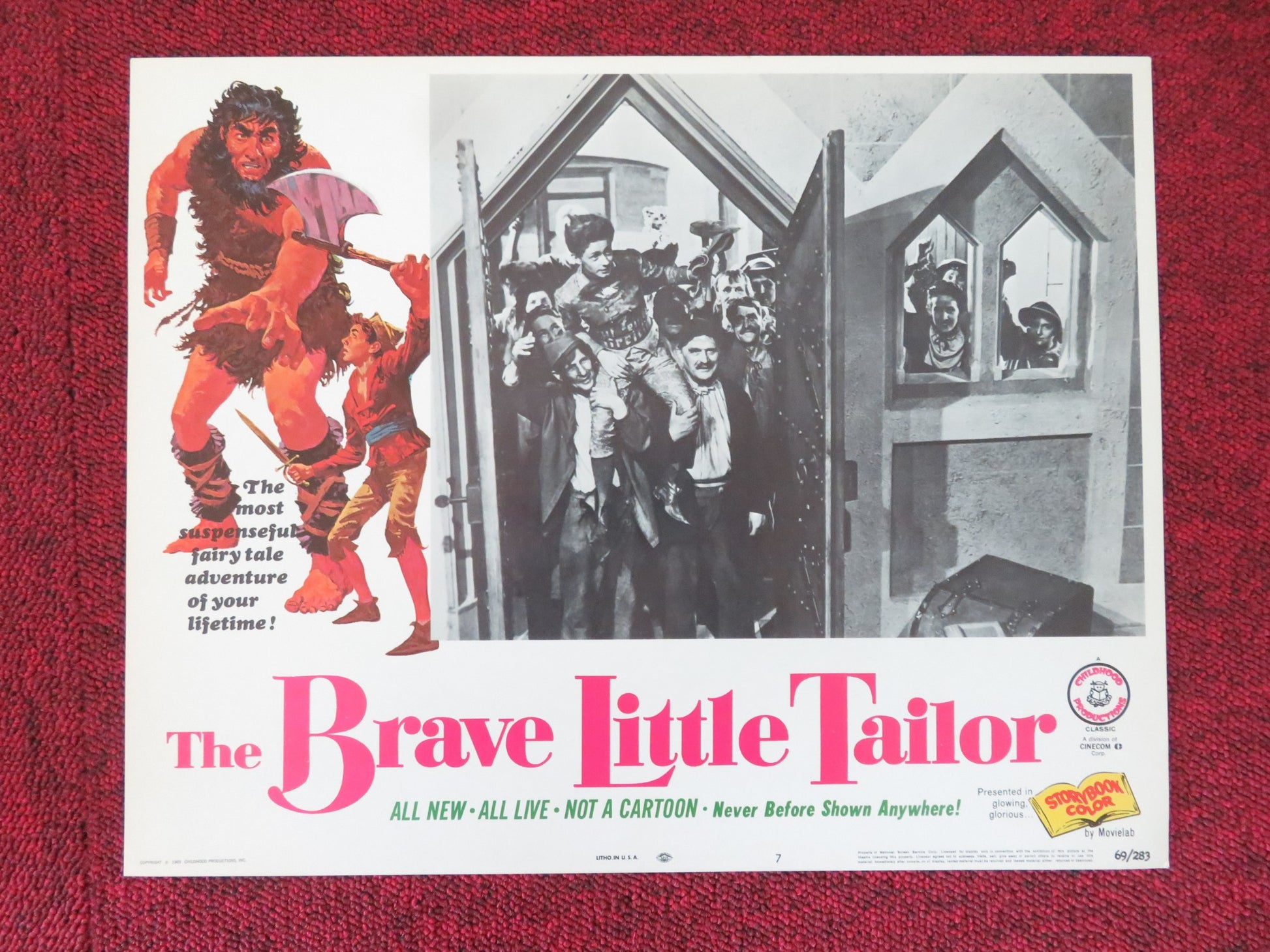 THE BRAVE LITTLE TAILOR US LOBBY CARD FULL SET KURT SCHMIDTCHEN 1969 - Rendezvous Cinema