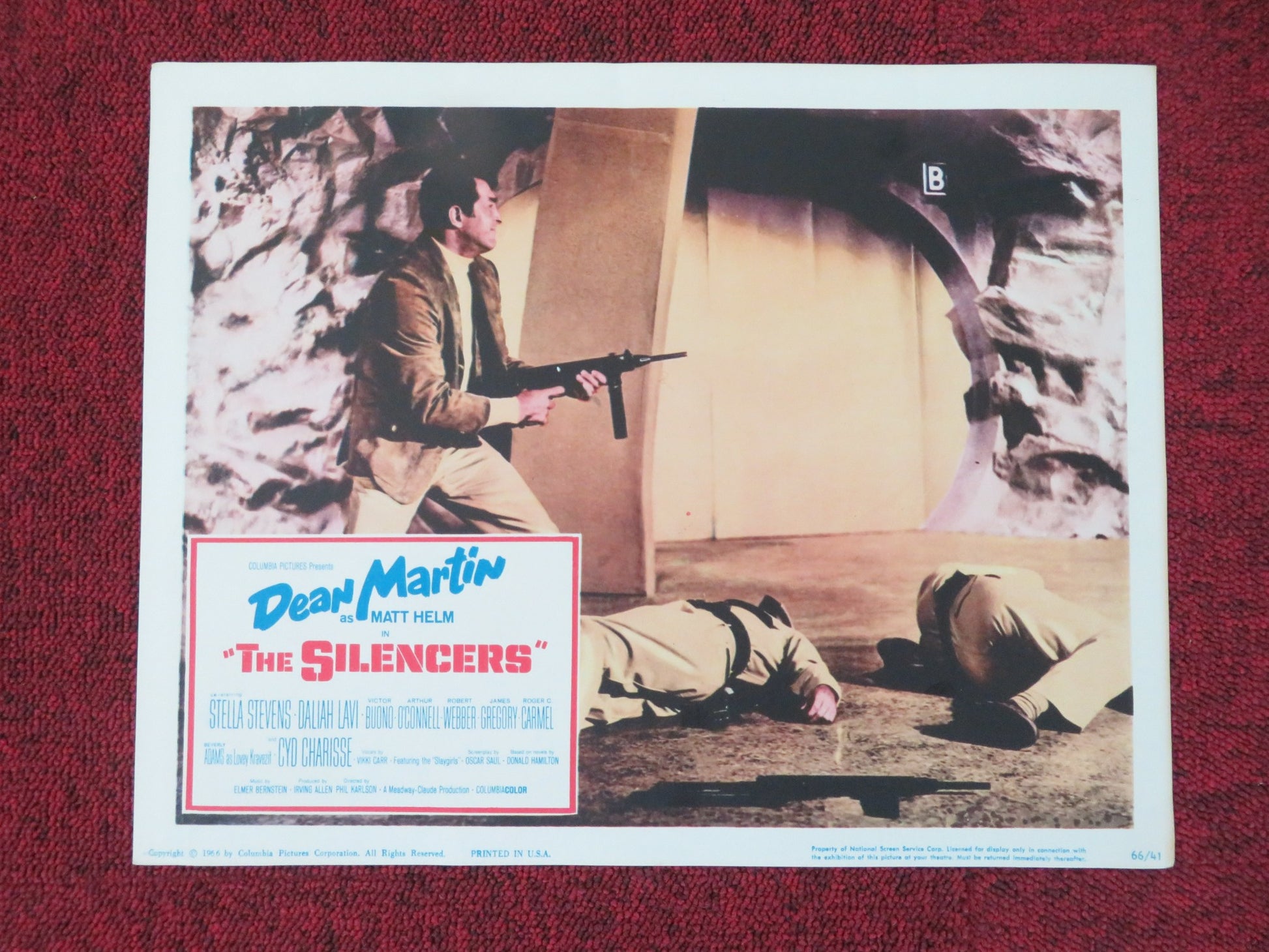 THE SILENCERS US LOBBY CARD FULL SET DEAN MARTIN STELLA STEVENS 1966 - Rendezvous Cinema