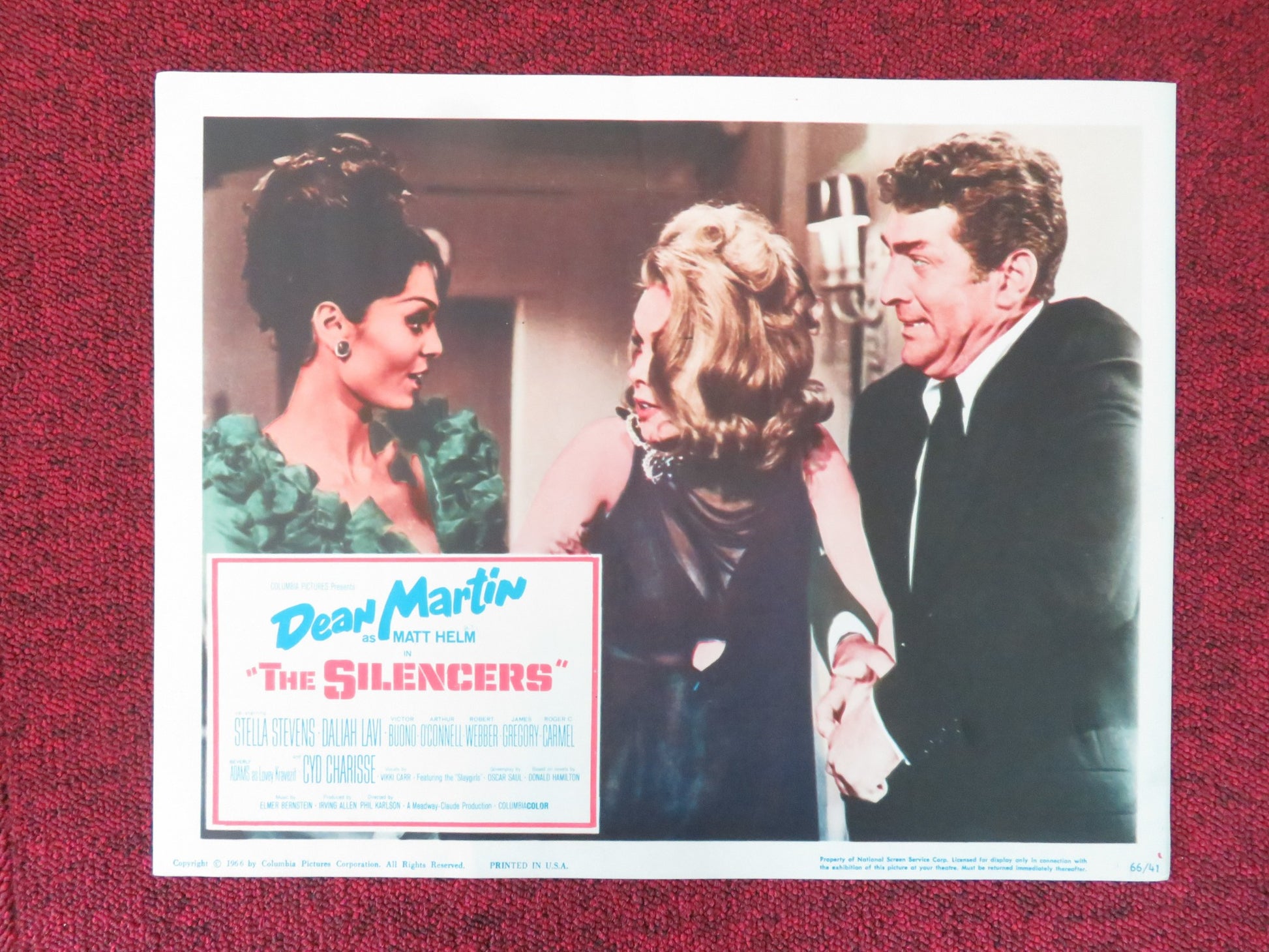 THE SILENCERS US LOBBY CARD FULL SET DEAN MARTIN STELLA STEVENS 1966 - Rendezvous Cinema