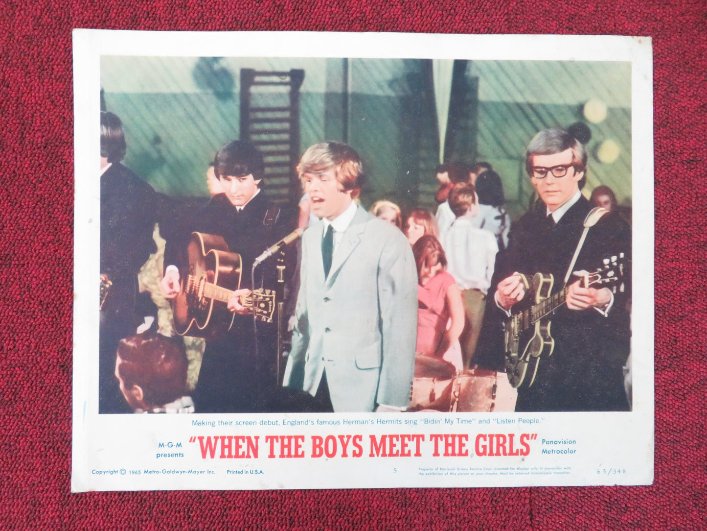 WHEN THE BOYS MEET THE GIRLS US LOBBY CARD FULL SET CONNIE FRANCIS 1965 - Rendezvous Cinema